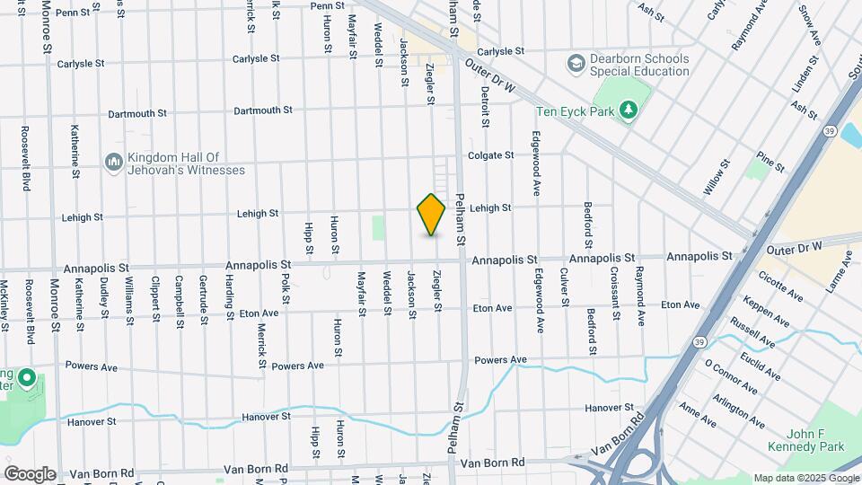 4484 Ziegler St Map and Location Details