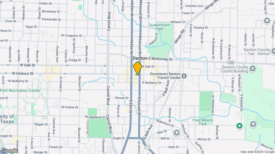 105 W Hickory St, Unit A Map and Location Details