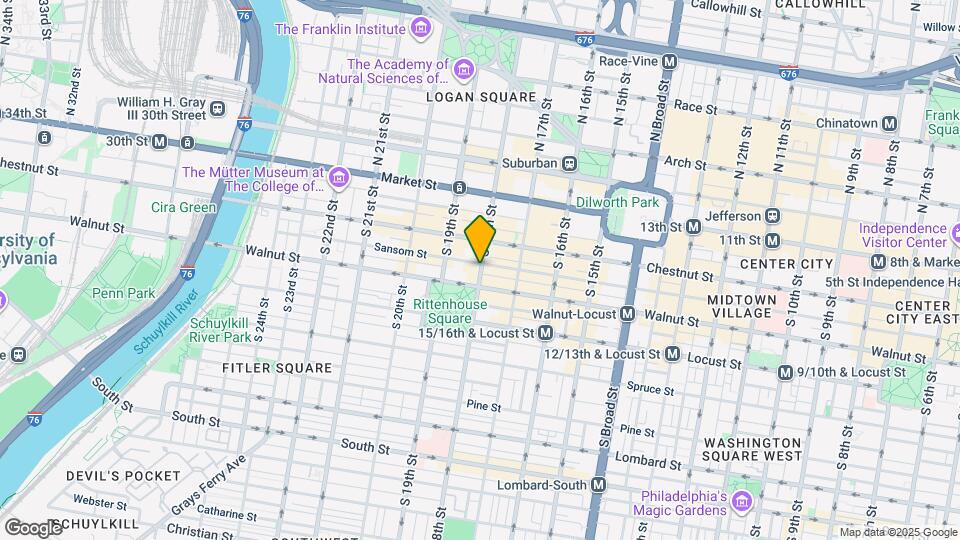 130 S 18th St Map and Location Details