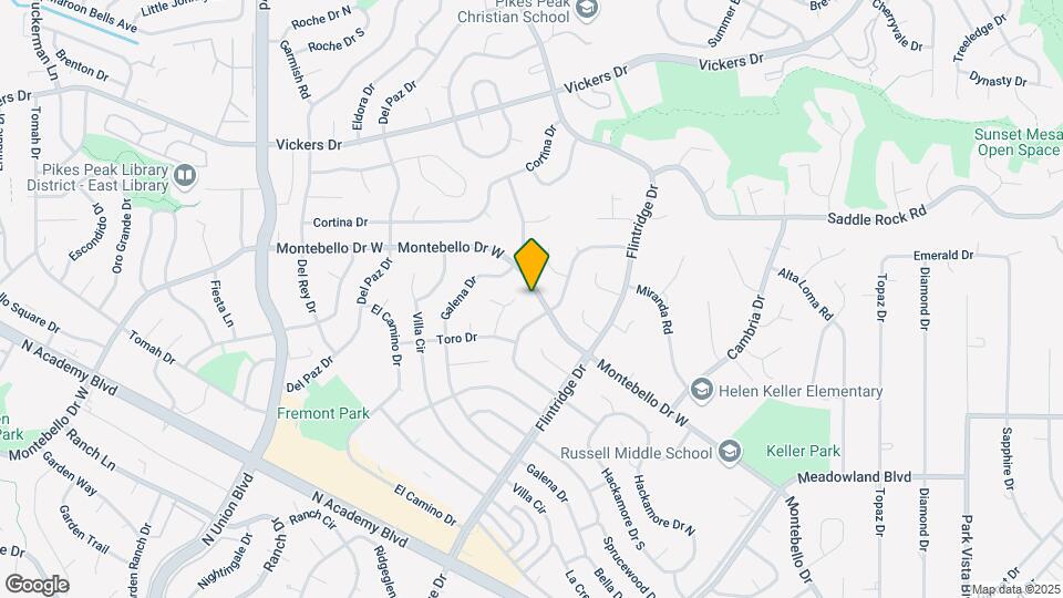 3375 Montebello Dr W Map and Location Details