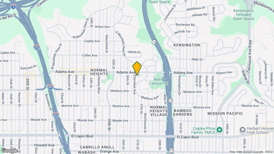 4679 Cherokee Ave Map and Location Details