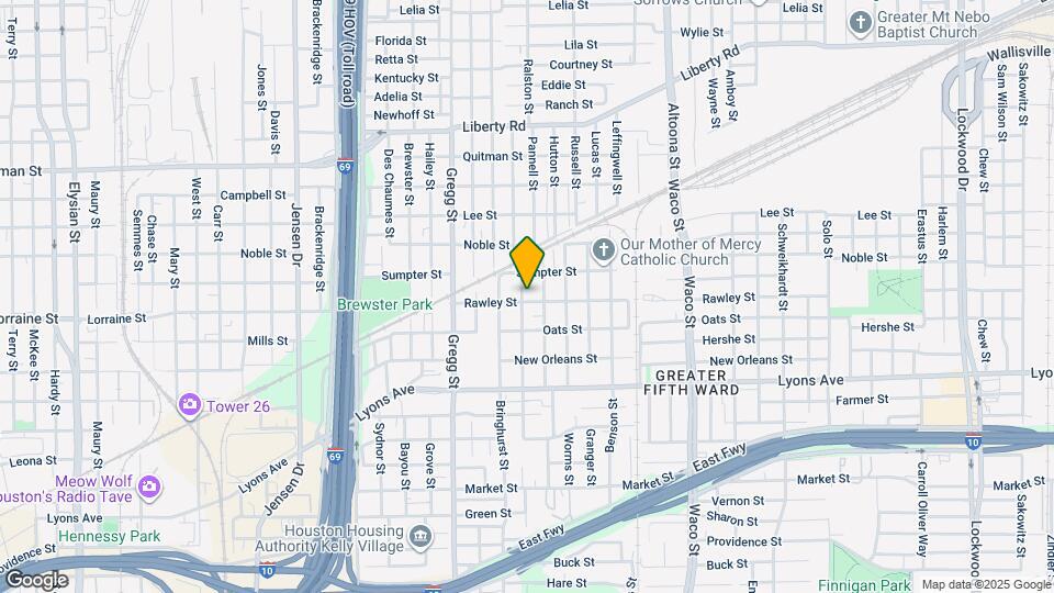 3705 Rawley St Map and Location Details