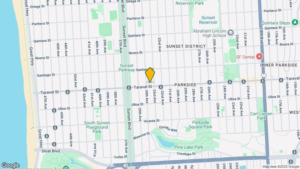 2332 Taraval St Map and Location Details