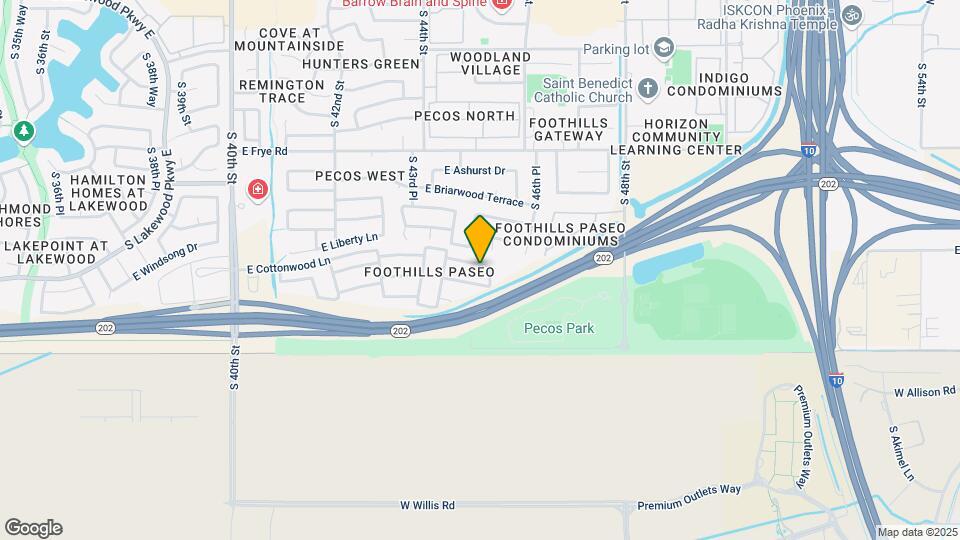 4445 E Cottonwood Ln Map and Location Details