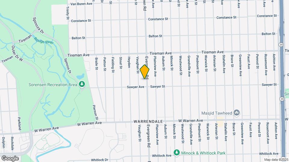 7635 Evergreen Rd Map and Location Details