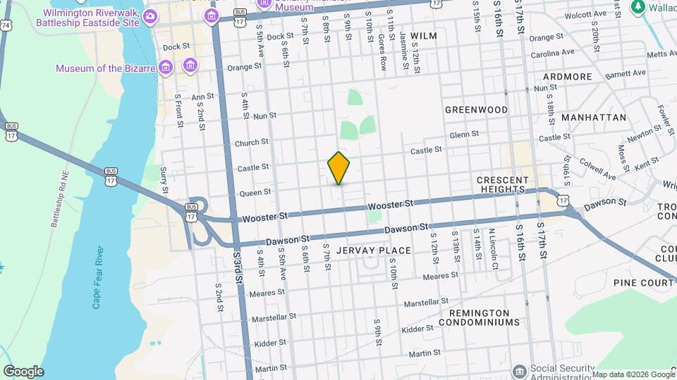 720 Queen St Mapa y Detalles de la Ubicación