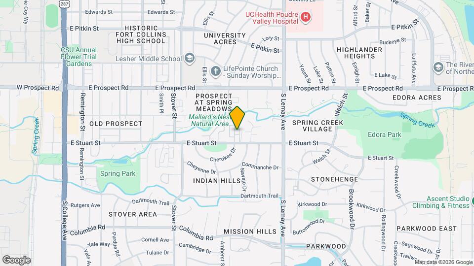 819 Cherokee Dr Map and Location Details