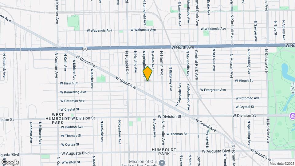 3849 W Hirsch St Map and Location Details
