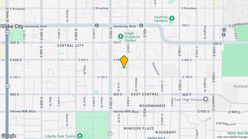 644 S 800 E, Unit Unit 1 Map and Location Details