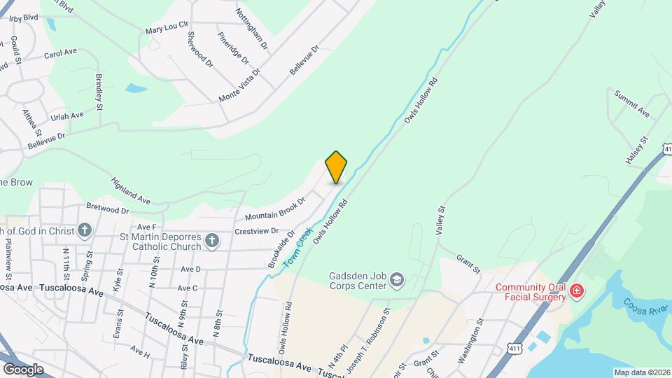 1207 Brookside Dr Map and Location Details