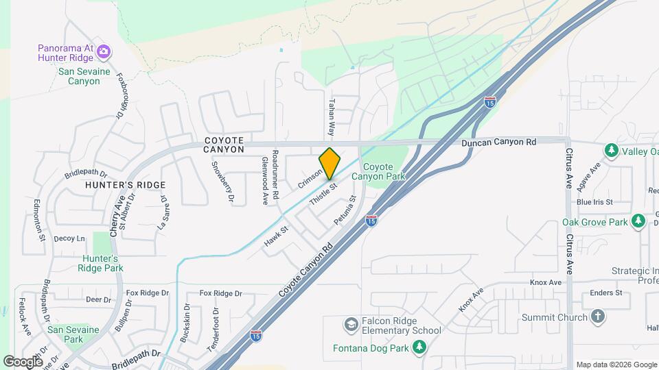 15402 Thistle St Mapa y Detalles de la Ubicación