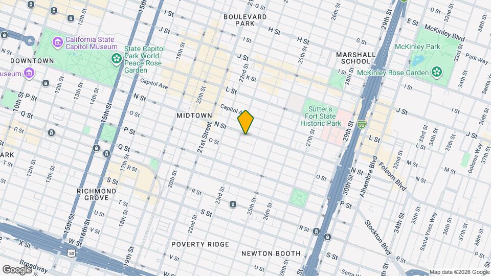 2308 N St Mapa y Detalles de la Ubicación