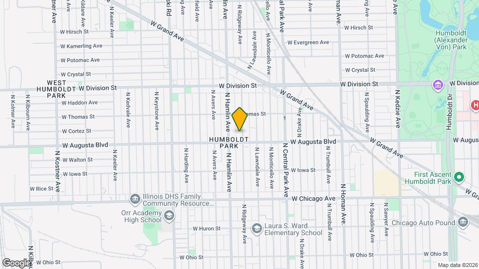 1016 N Ridgeway Ave, Unit Unit 1R Mapa y Detalles de la Ubicación
