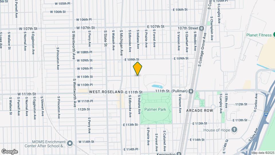 11000 S Indiana Ave Map and Location Details
