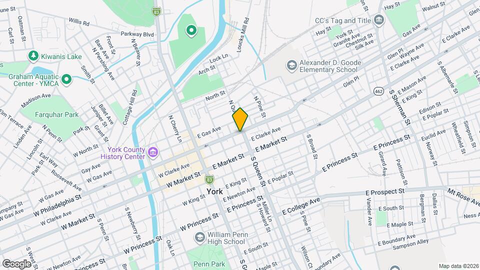 152 E Philadelphia St Map and Location Details