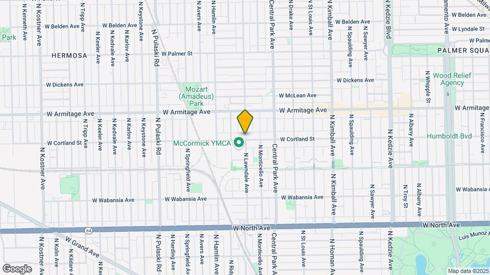 1904 N Lawndale Ave Map and Location Details