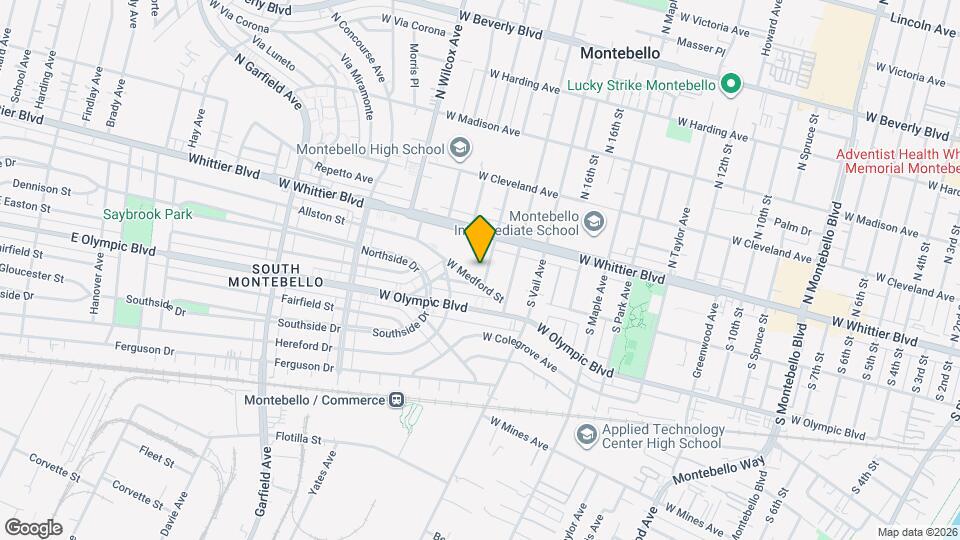 133 S 19th St, Unit 133 S 19th St, Montebello, CA 90640 Map and Location Details