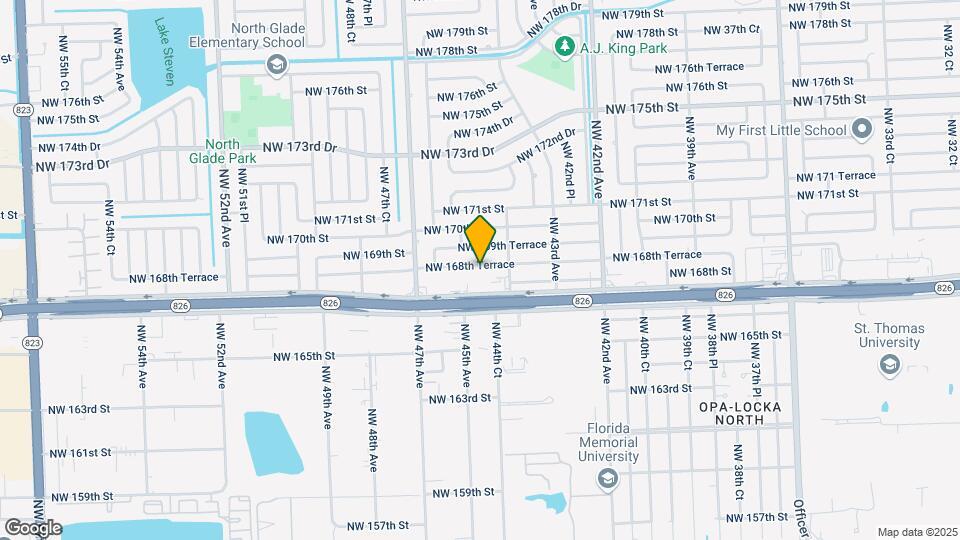 4440 NW 168th Terrace Map and Location Details