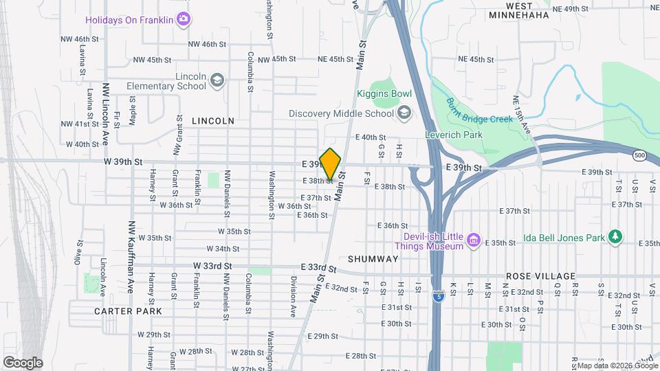 213 E 38th St Map and Location Details