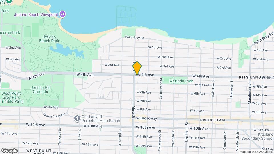 The Locarno - 3698 W 4 Ave Map and Location Details