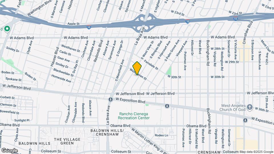 2911 S Rimpau Blvd Map and Location Details