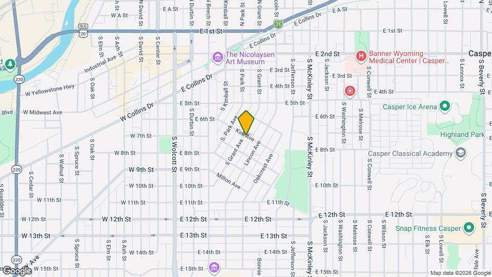 705 S Grant Ave Map and Location Details