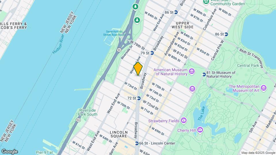 230 W 75th St Map and Location Details