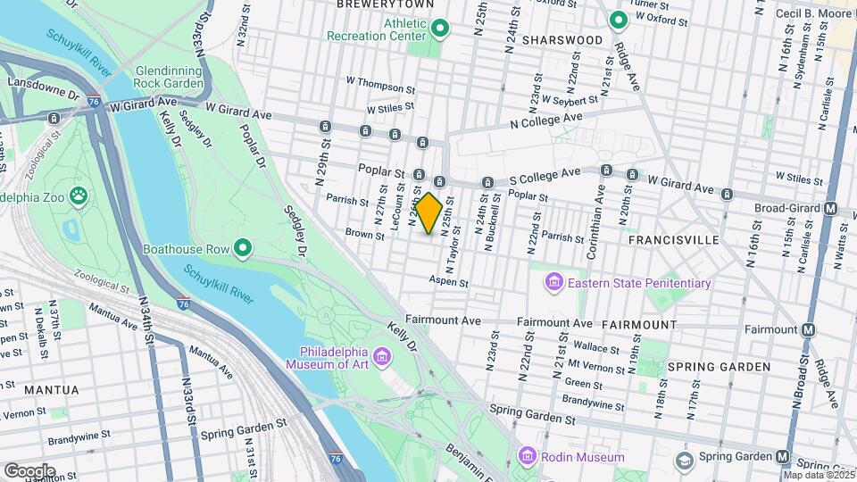 2519 Brown St Map and Location Details
