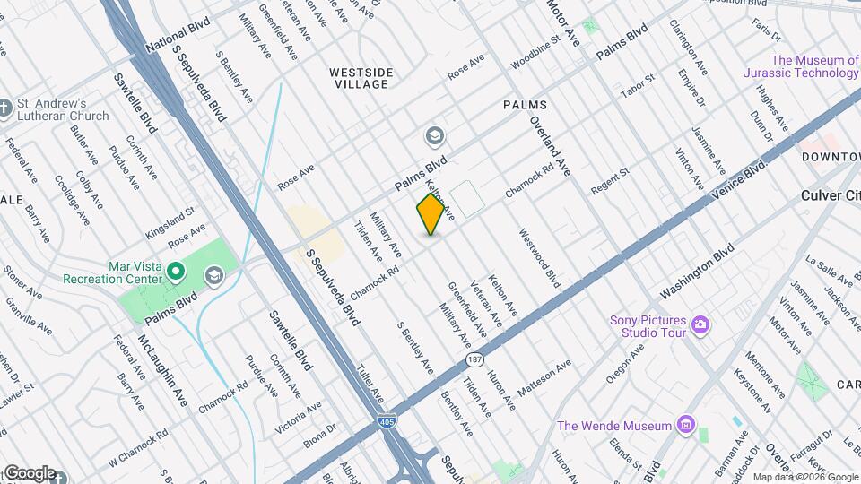 10941 Charnock Rd, Unit 10943 Mapa y Detalles de la Ubicación