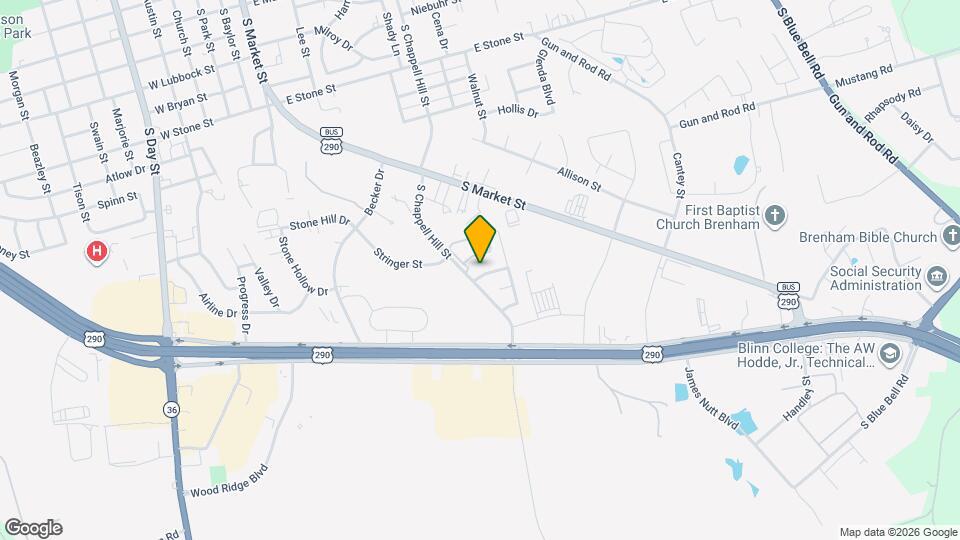 1105 Apache Dr Map and Location Details