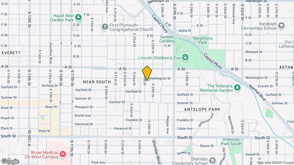 1524 S 24th St, Unit 1 Map and Location Details