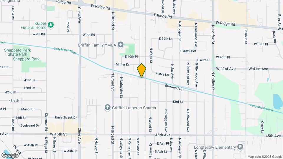 1213 N Indiana St Map and Location Details
