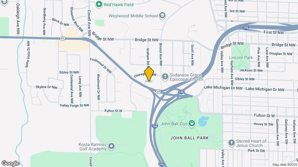 1641 Lake Michigan Dr NW Map and Location Details