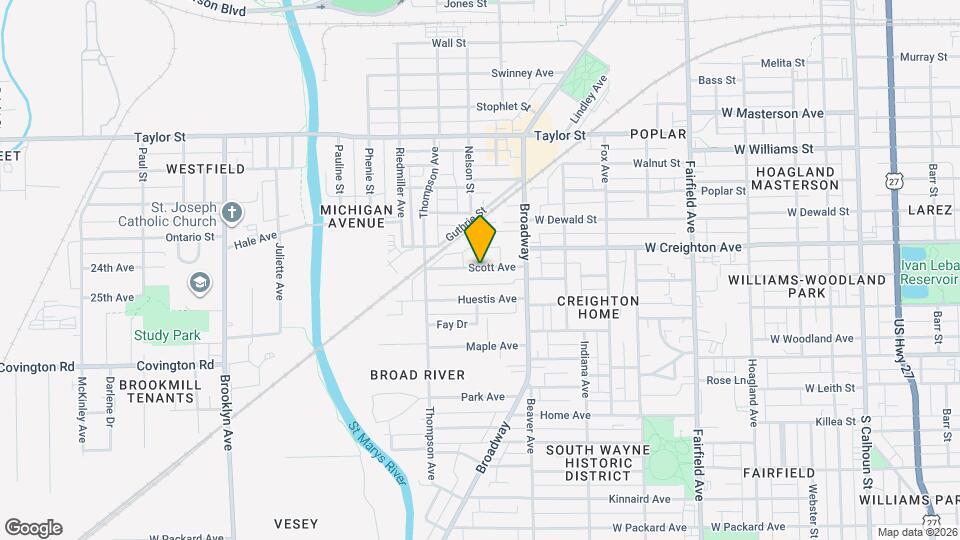 1237 Scott Ave, Unit Apt. 2 Mapa y Detalles de la Ubicación
