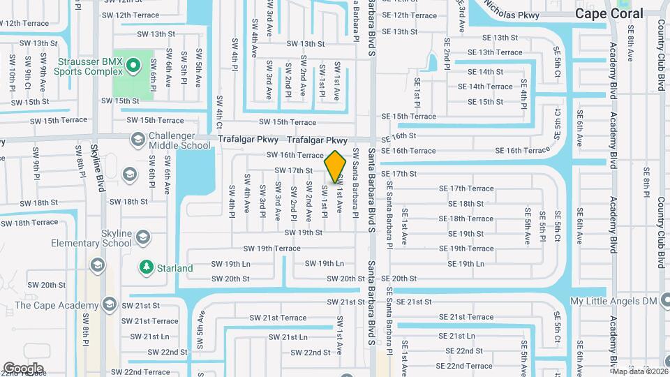 1716 SW 1st Ave Map and Location Details