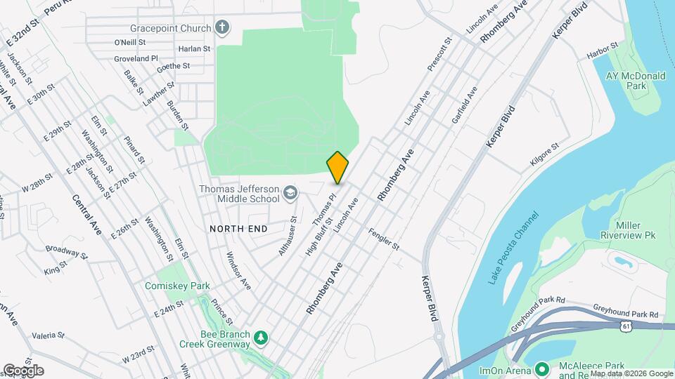 1267 Thomas Pl Mapa y Detalles de la Ubicación