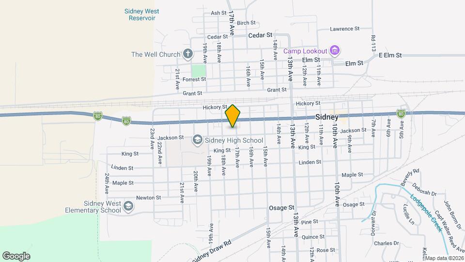 1704 Jackson St Map and Location Details