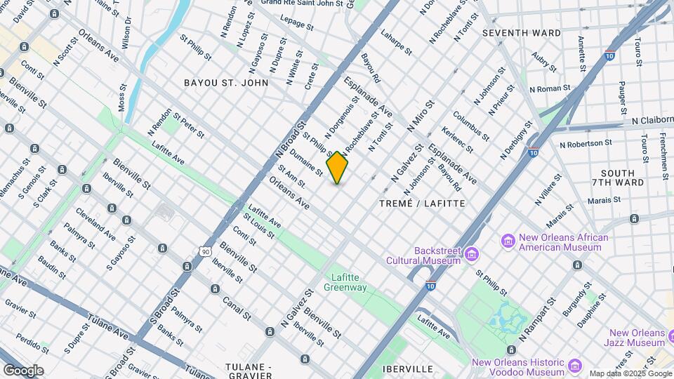 2400 Dumaine St Map and Location Details