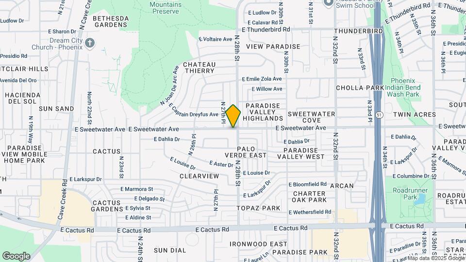 2761 E Sweetwater Ave Map and Location Details
