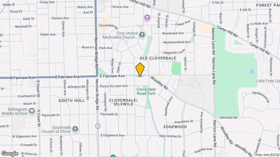 932 E Fairview Ave Map and Location Details