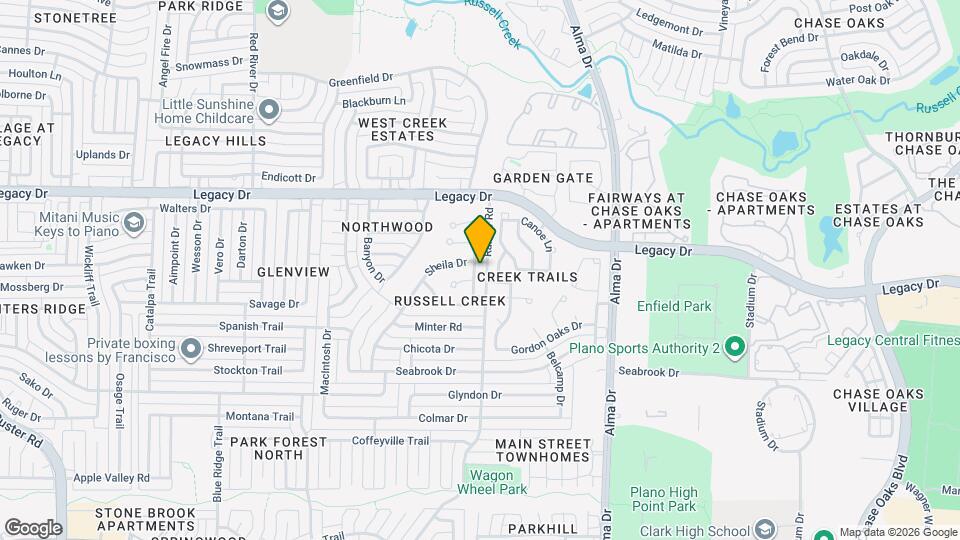 6804 Moccasin Dr Map and Location Details