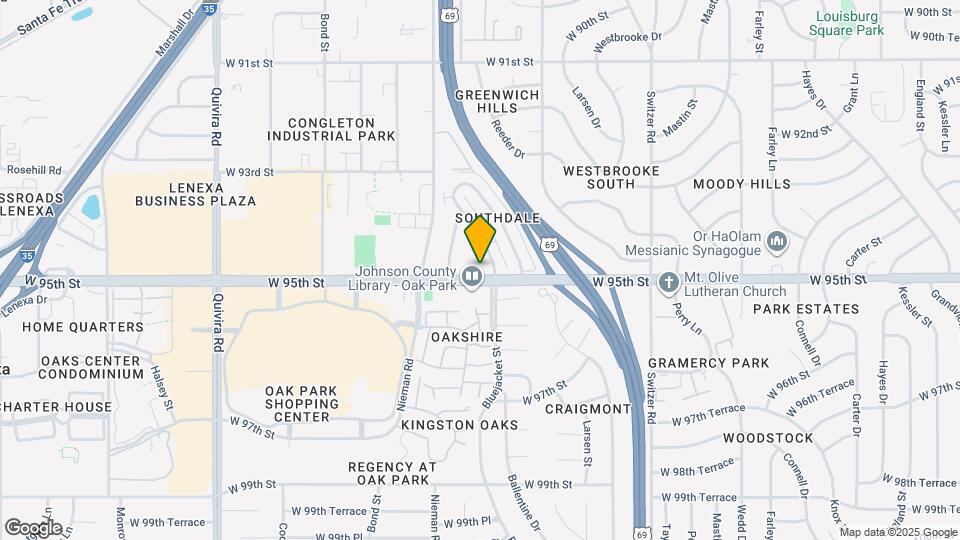 10906 W 95th St Map and Location Details