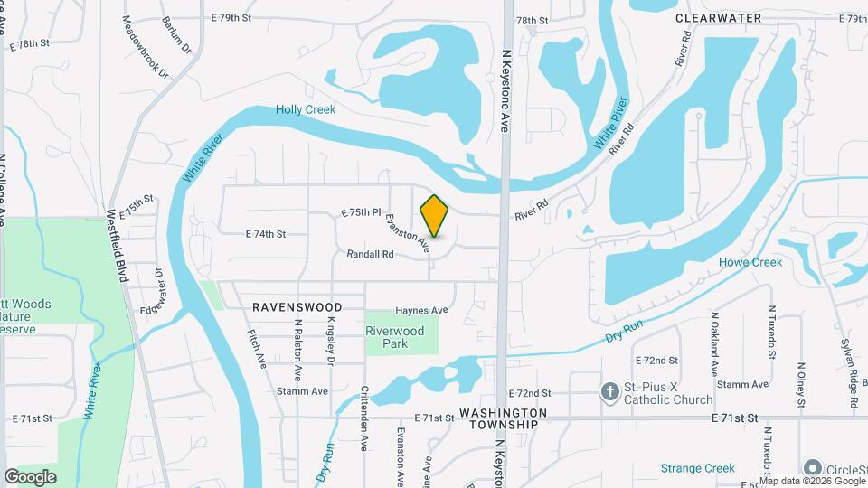 7357 Evanston Ave Map and Location Details