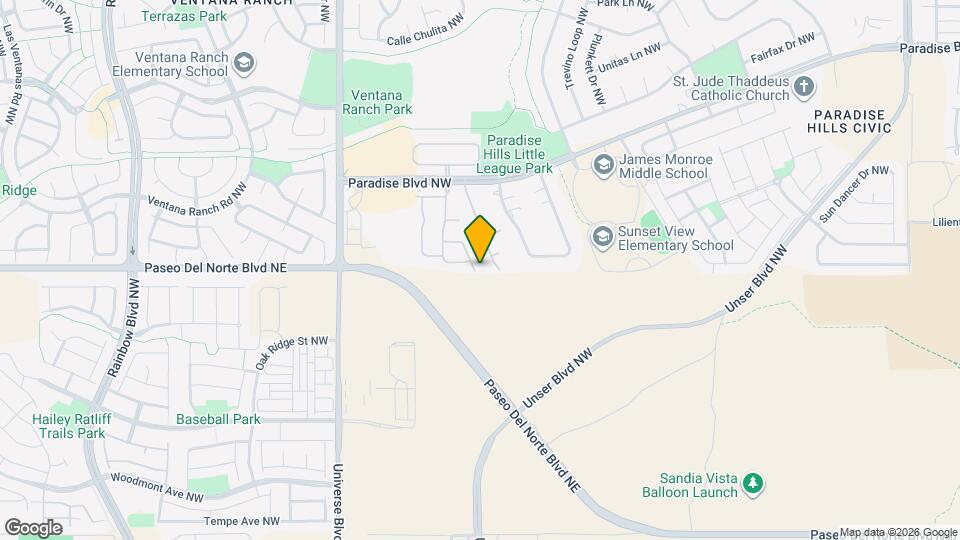 9500 Adina Ln NW Map and Location Details