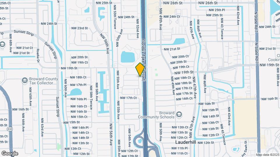1832 NW 52nd Ave Map and Location Details
