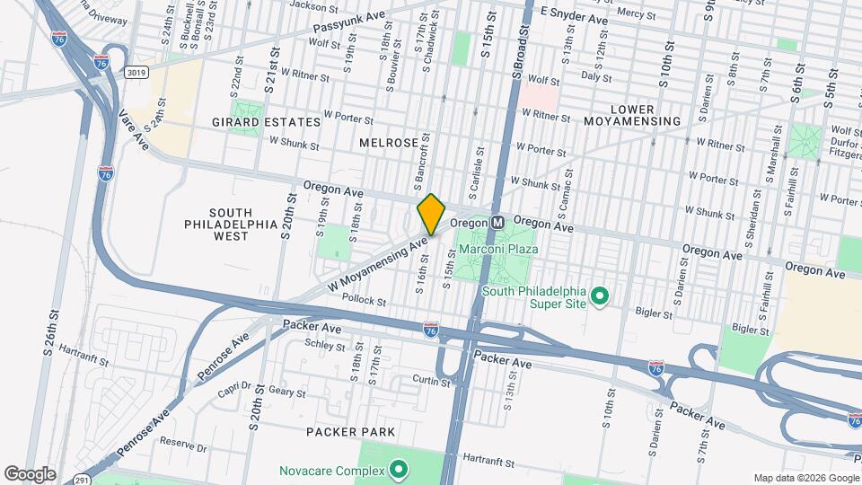 2801 S 16th St, Unit 2nd Floor Map and Location Details