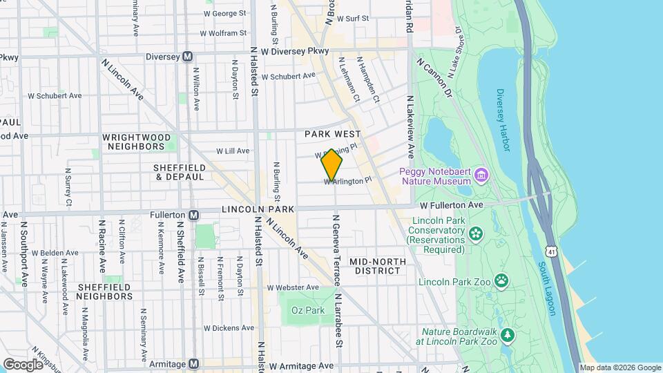 2430 N Geneva Terrace Map and Location Details