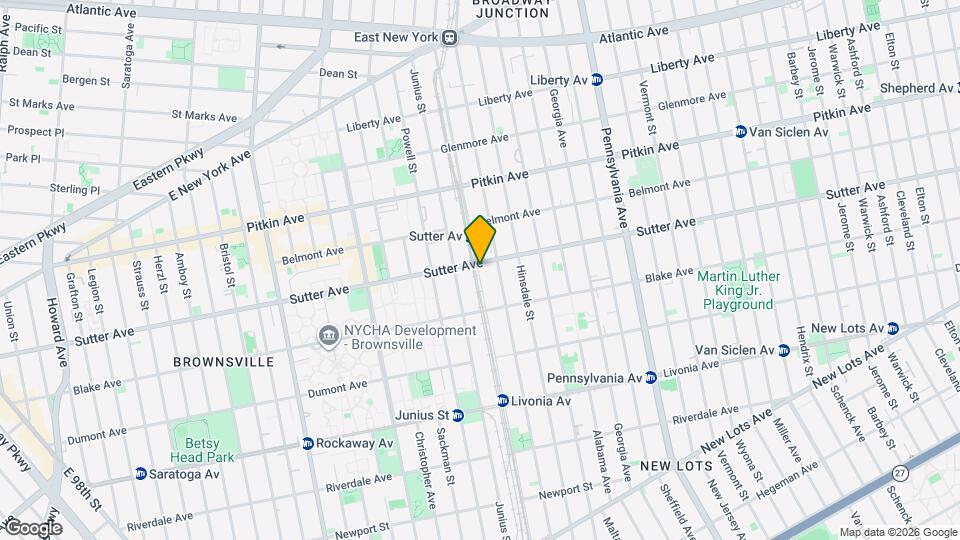 476 Sutter Ave, Unit 1 Map and Location Details