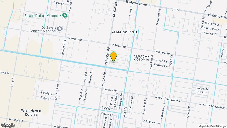 2802 W Primrose Ave Mapa y Detalles de la Ubicación