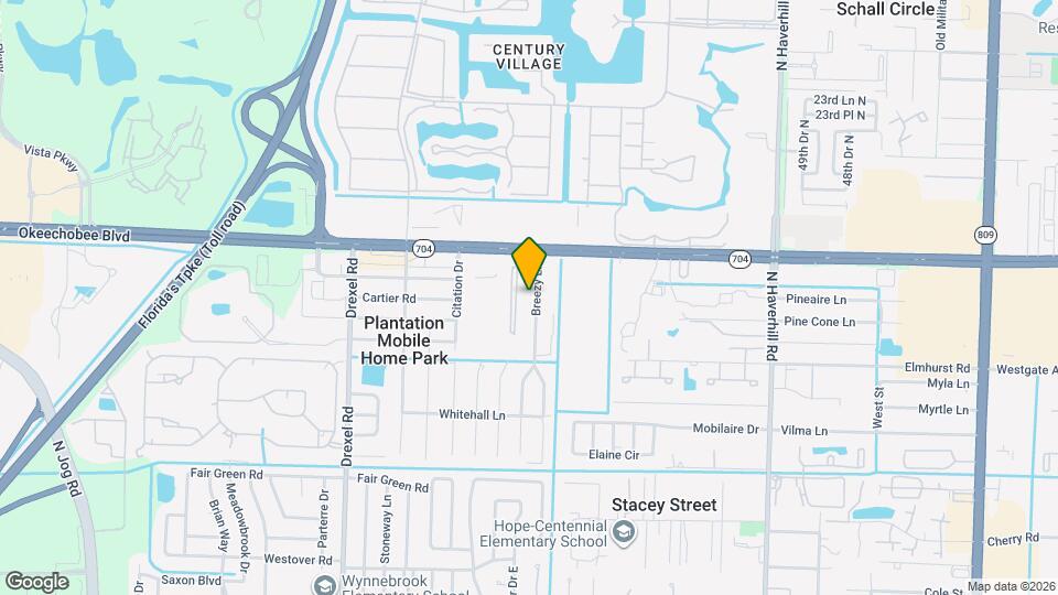 1887 Breezy Ln Mapa y Detalles de la Ubicación